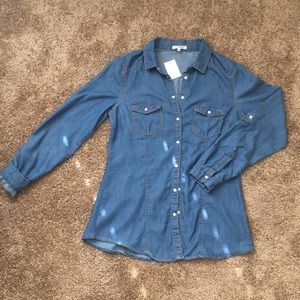 Charlotte Russe Jean Shirt